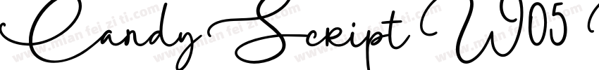 Candy Script W05 Regular Regular字体转换